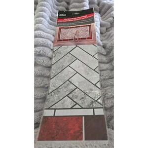 Cooking Concepts Foil Backsplash Wall Sticker Decal Brick Geometric NIP!